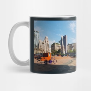 Scene in Pershing Square, Downtown Los Angeles Mug